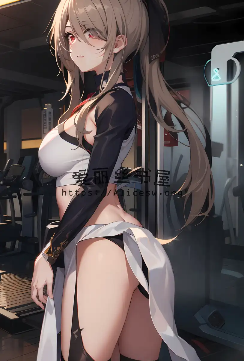 半妖司藤不穿内裤,在健身房与教练们发生堕交狂欢